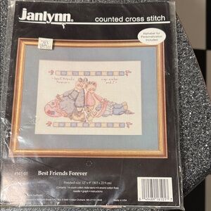 Janlynn Best Friends Forever Counted Cross Stitch Kit new in package #161-01